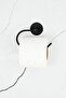 Black Matte Toilet - Open Paper Holder, Coverless Bathroom Hanger
