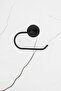 Black Matte Toilet - Open Paper Holder, Coverless Bathroom Hanger - 2