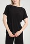 Lycra jersey blouse with crystal detailing on the collar and sleeves. - 3