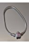 Model Zircon Stone Pink Heart Bracelet