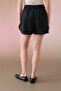 WOMEN'S - Pleated Linen Shorts Black - 2
