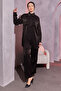 3985 Double Suit with Bead Detail on Pockets, Black - 4