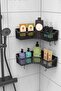 Banyor Adhesive Bathroom Corner Shelf, 2-Piece Bathroom Organizer, Wall Shower Shelf Bathroom Corner Shampoo Holder - 8