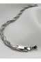 Waterway Braid Pattern Silver Color Steel Bracelet - 4