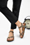 Women's Khaki Orthopedic Sole Flip Flops Summer Slippers Sandals - 4