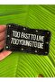 11x6 cm Stapled Black Denim Emblem Sewing Accessory - 2