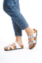 Women's White Skin Flip-Flops Summer Slippers - 2