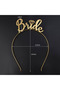 تاج تزيين تاج معدني مكتوب من BRIDE - 2