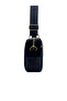 Black-Brown Vegan Leather Gold Zipper Shoulder/Crossbody Bag/Water Resistant/Strap Attached/Everyday Use - 7