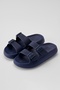 Leon Navy Blue Men's Double-Buckle Eva Beach Slippers - 2