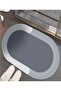 OVAL SUPER ABSORBENT BATHROOM MAT