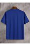 Blue La Printed Unisex Oversized Tshirt - 2