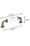 Porcelain Handle Cabinet Drawer Furniture Kitchen Child Handle Ruby 96m(9.6 cm) 137Pattern- Stk480 - 2