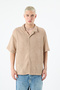 OVERSIZE KNIT SHIRT-BEIGE - 2
