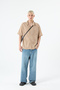 OVERSIZE KNIT SHIRT-BEIGE - 3