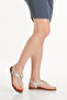 6167 Women's Stone Detailed Flip Flops Sandals