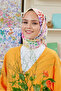 وشاح قطني منقوش من Lina