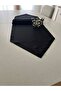 Glitter Black Triangle Runner - Meral Lead Collection, 40 x 160 - 3