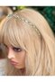 Imported luxury custom design metal crystal stone daisy flower motif crown silver gray women's children's crown - 3