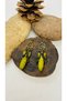 Handmade Indian Glass Women's Earrings with Brass Apparatus - 2