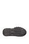 Men's Sports Thick Soled Lace-Up Suede Detail Sneaker Real Leather 19084 Smoked - 4