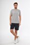 Men's Crew Neck Logo Printed Compact Combed Cotton Basic T-shirt