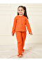 Solid Collared Button Down Shirt & Pyjama Set