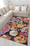 Multicolored Mixed Flower Rose Patterned Creative Modern Decorative Carpet 5028 - 3