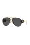Ve 22501002 /8763 Women's Sunglasses Gold Metal Frame Smoked Lens Uv400