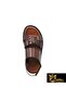 Men's Tan Genuine Leather Sandals 343501152-1 - 7