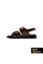 Men's Tan Genuine Leather Sandals 343501152-1 - 2