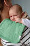 100% Cotton 8 Layers Muslin Fabric Set of 4 Baby Bibs/Mouth Wipes with Three Snaps - 3