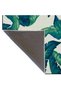 Blue Green Tree Leaf Patterned Woven Base Washable Carpet Miravip8312 - 5