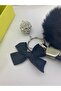 Black Stoned - Keychain Ribbon and Feather Diamond Collection - 4