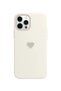 Balporsuku Launching Case with Heart Compatible with iPhone 13 Pro Klp White
