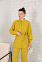 Oil Green Basic Shirt Set - 3-3117 - 3