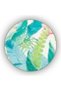 Blue Green Themed Plant Flower Patterned Creative Modern Decorative Carpet 5035 - 2