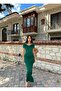 Emerald Midi Dress - Pree Collar, Slit, Midi Length582033 - 4