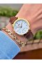 Women's Watch with 2-Year Warranty , Leather Strap, Waterproof, and Gift Bracelet. - 6