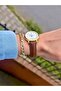 Women's Watch with 2-Year Warranty , Leather Strap, Waterproof, and Gift Bracelet. - 2