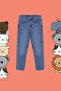 Mavi Erkek Çocuk Pamuklu Esnek Kumaş Skinny Esnek Ayarlanabilir Lastikli Jean PantolonTKDSS24PL00015 - 3
