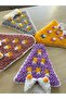 Hep Trend Hand-Knitted 4-Piece Colorful Heart-Shaped Washcloth - 5