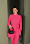 Fuchsia Crepe Shirt Set - Basic Model 53-212 - 4
