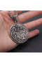 Odin Back and Freki - Double Sided Nordic Wolf Design 316L Necklace - 4