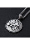 Odin Back and Freki - Double Sided Nordic Wolf Design 316L Necklace - 5
