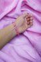 Jade Bracelet, Pink Bracelet, Women's Bracelet, Colorful Bracelet, Youth Stone, Emperor Stone - 3