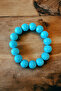 Turquoise Bracelet with 14mm Large Turquoise Stone - 7