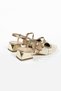 William Tweed Detailed Blunt Toe Short Heeled Women's Ballerinas - 2
