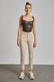 Julia Trend Civas High Waist Beige Color Mom Jeans Lycra Stretch Jeans