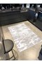 Beige Themed Abstract Abstract Patterned Creative Modern Decorative Carpet 4877 - 4